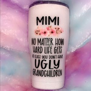 New 20oz Glitter Mimi tumbler Grandma Gigi auntie